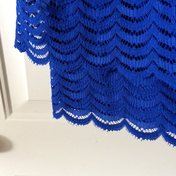 American Living Short Sleeve Overlay Dress Size 14 - Picture 8 of 16